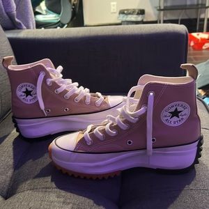 Tan Platform Converse
